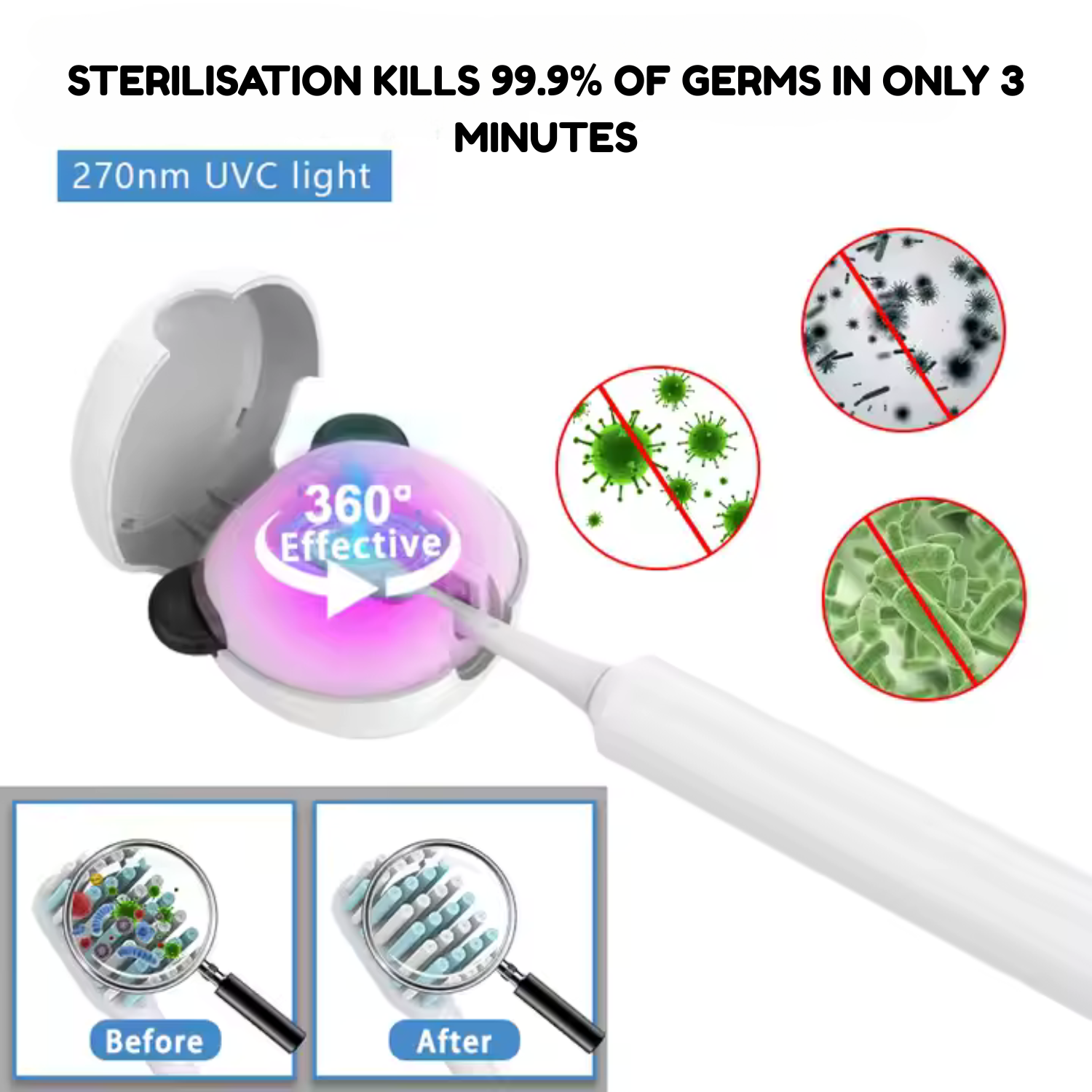Panda UV Toothbrush Steriliser