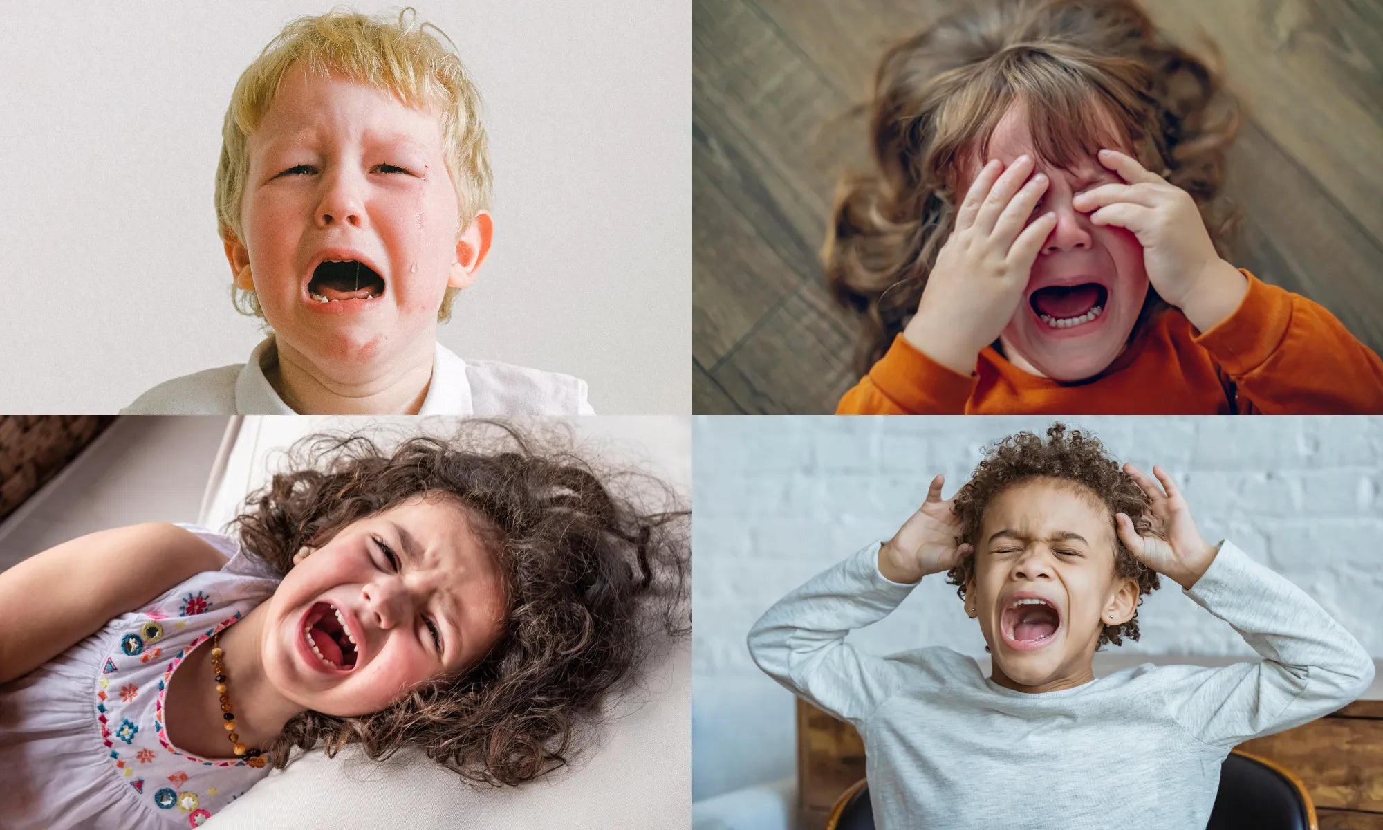 child refusing to brush teeth having a tantrum during daily brushing routine