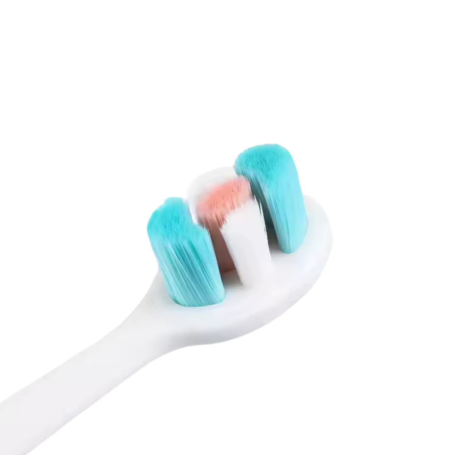 Close-up of unicorn kids toothbrush showing soft bristles and child-friendly easy hold handle design