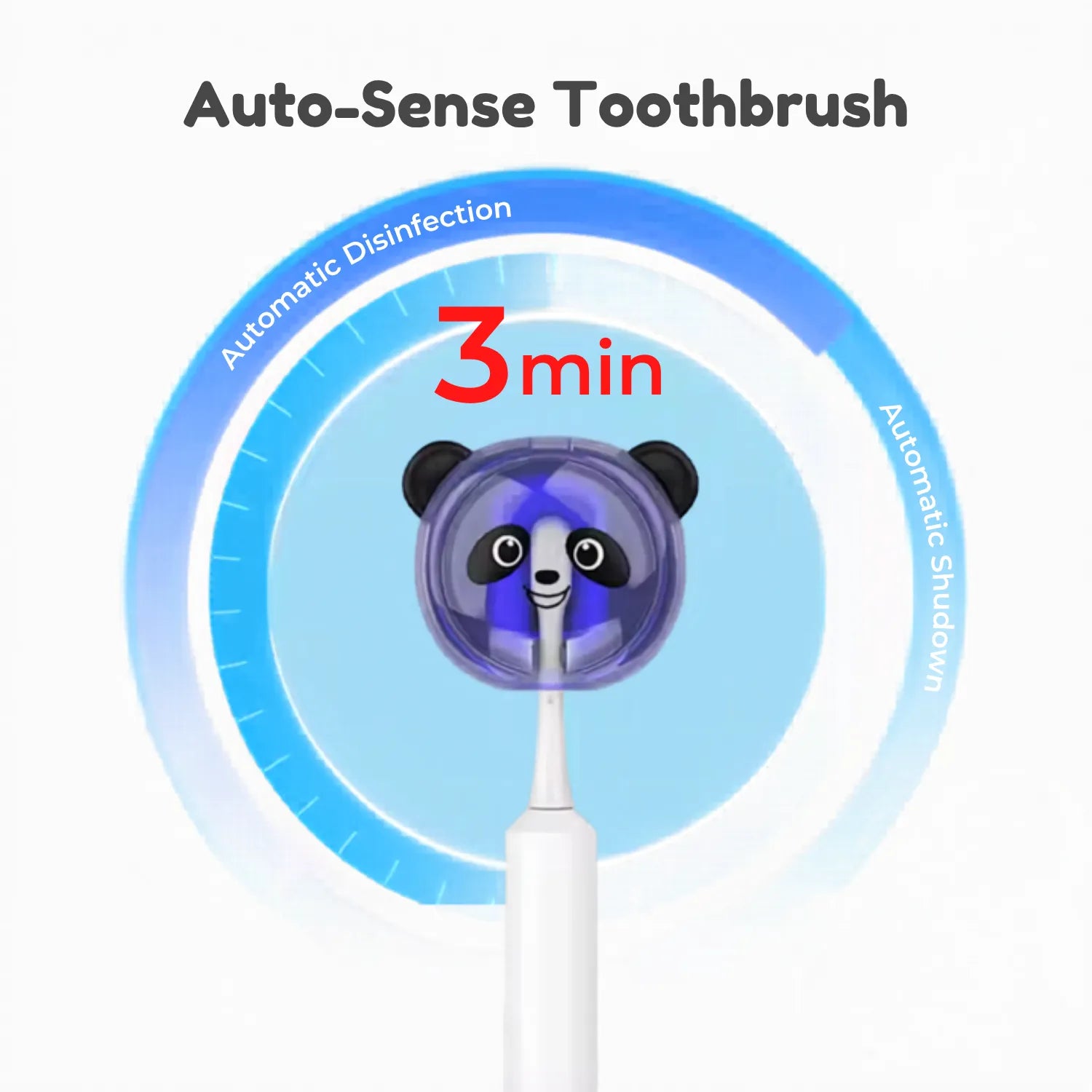 Fun panda toothbrush steriliser helping children enjoy brushing while keeping toothbrushes fresh and clean