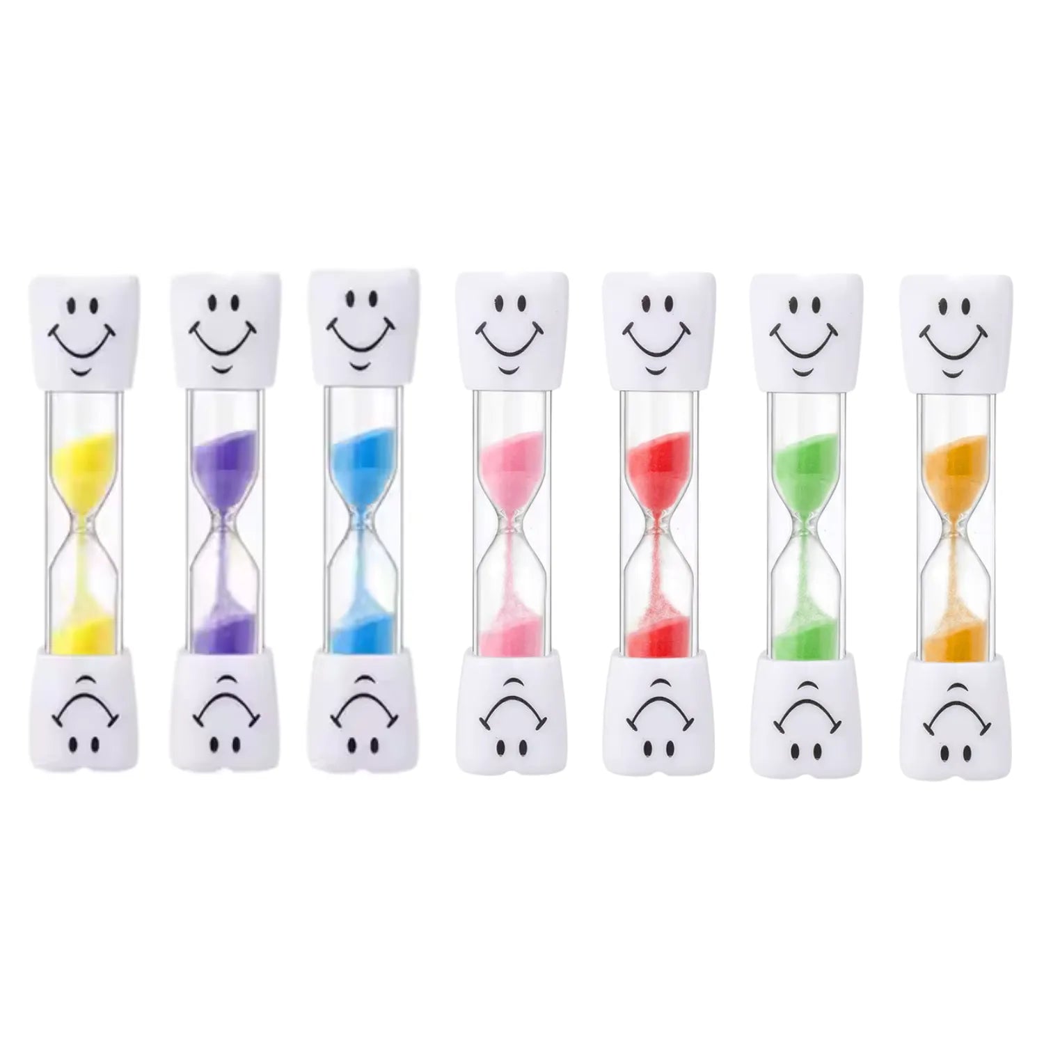 2 minute kids brushing sand timers in multiple colours helping children brush teeth for the full dentist recommended time