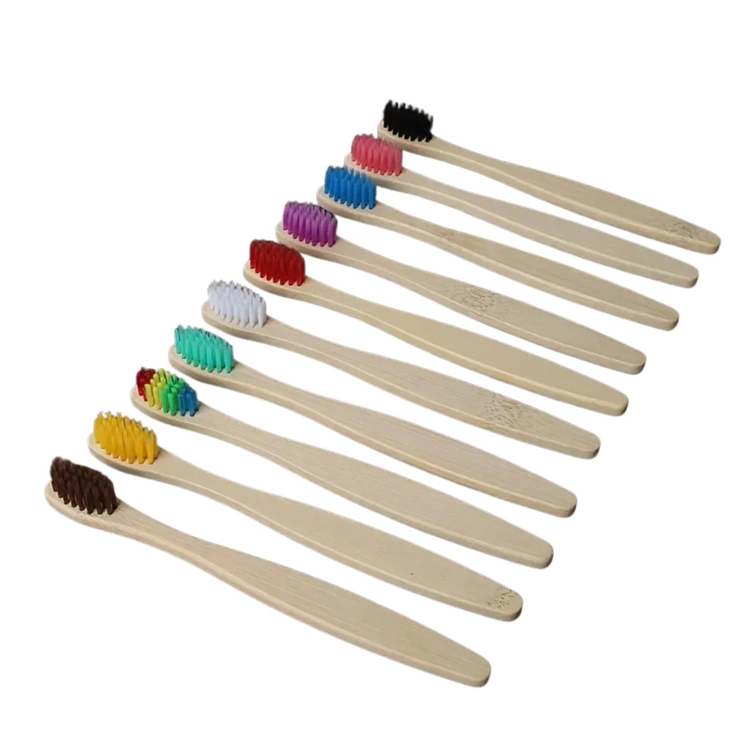 Kids bamboo toothbrush with soft bristles and eco friendly bamboo handle for healthy daily brushing routines