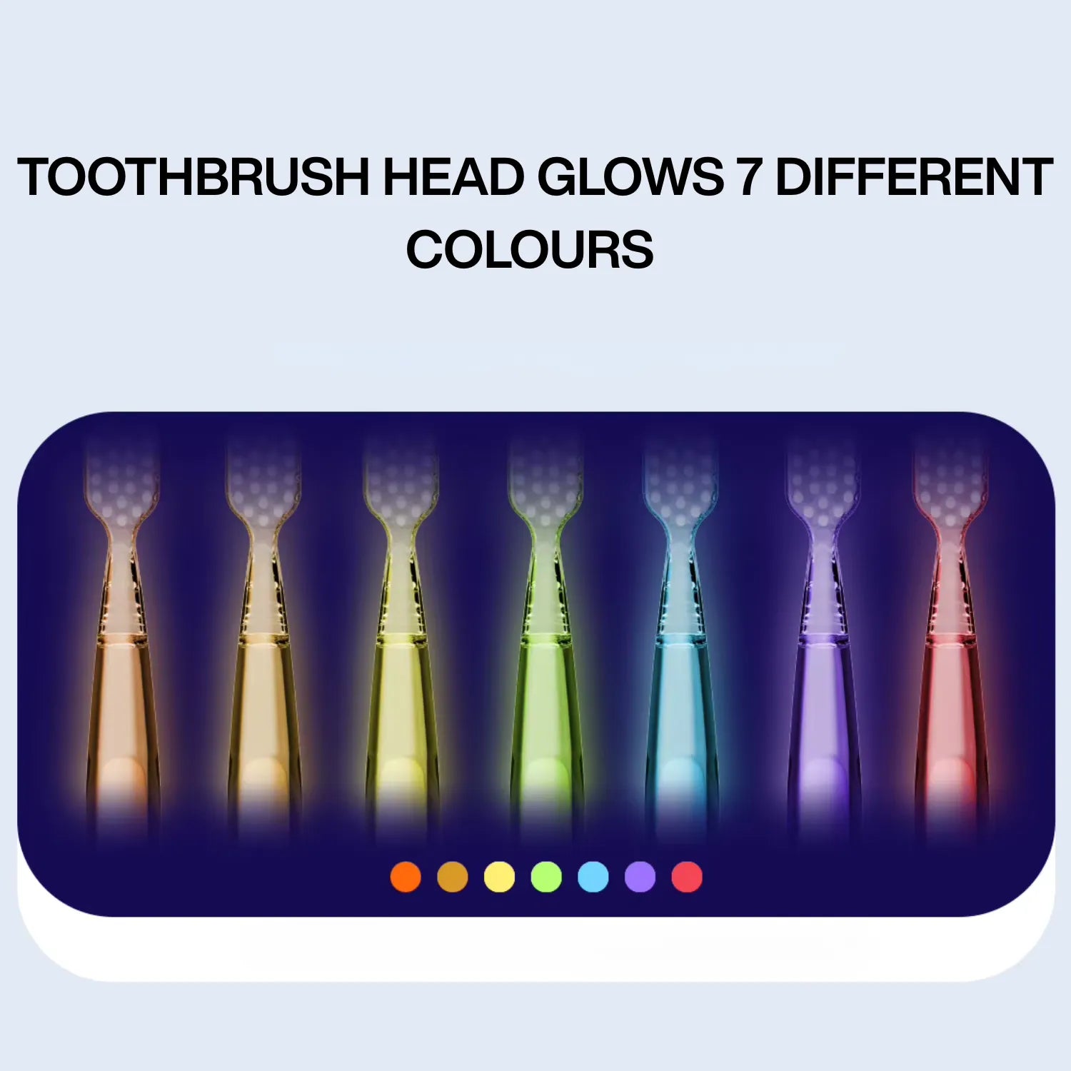 panda LED kids electric toothbrush with easy grip handle, 7 different light up colours and soft bristles for daily oral care