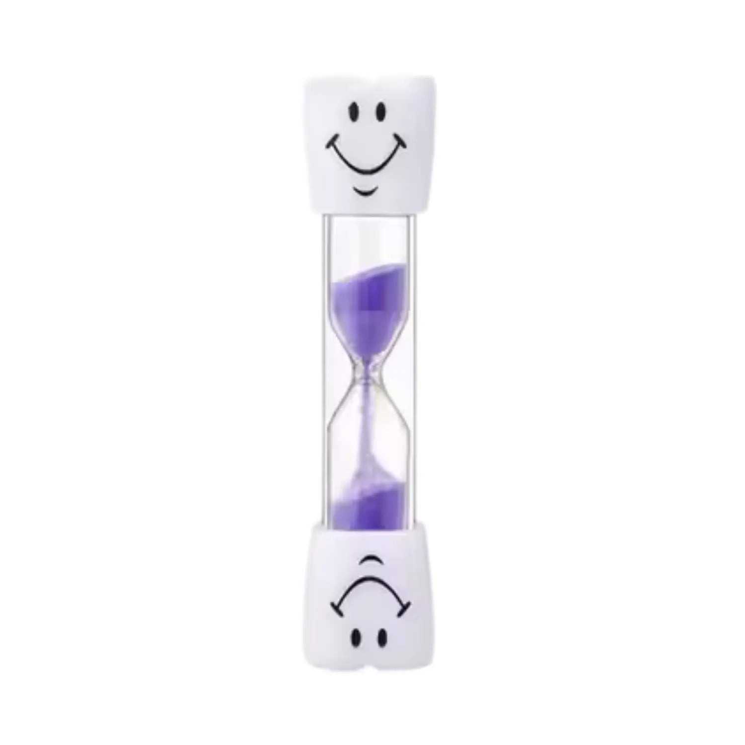 Purple kids brushing sand timer helping children brush for the full 2 minutes recommended by dentists